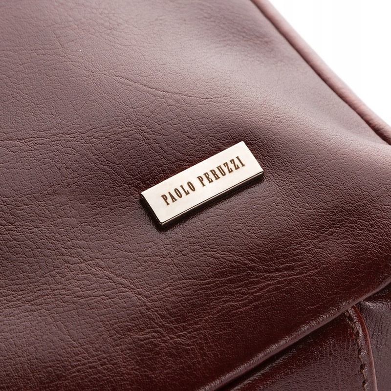 Large Elegant Women's Genuine Leather Handbag - Dark Brown, A4 Compatible, Zipper Closure, Shoulder Bag