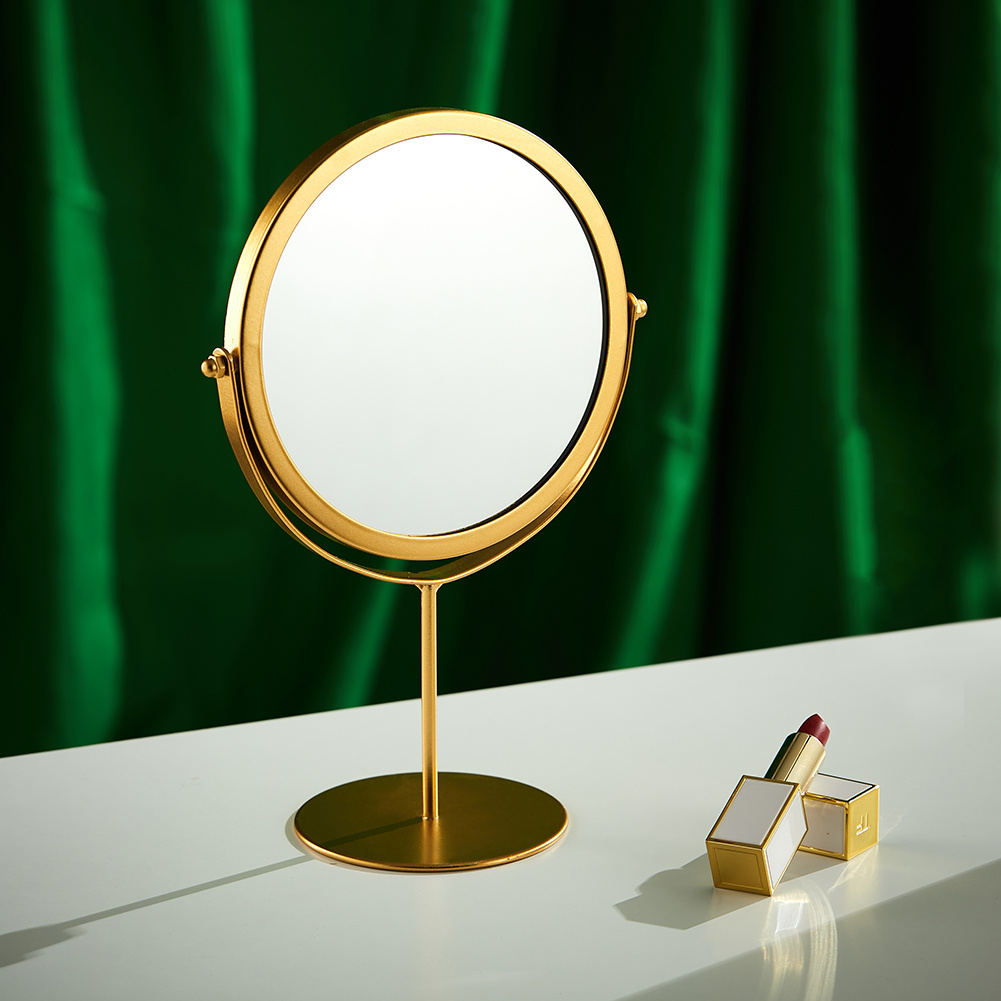 Portable Round Dressing Table Makeup Mirror with Stand