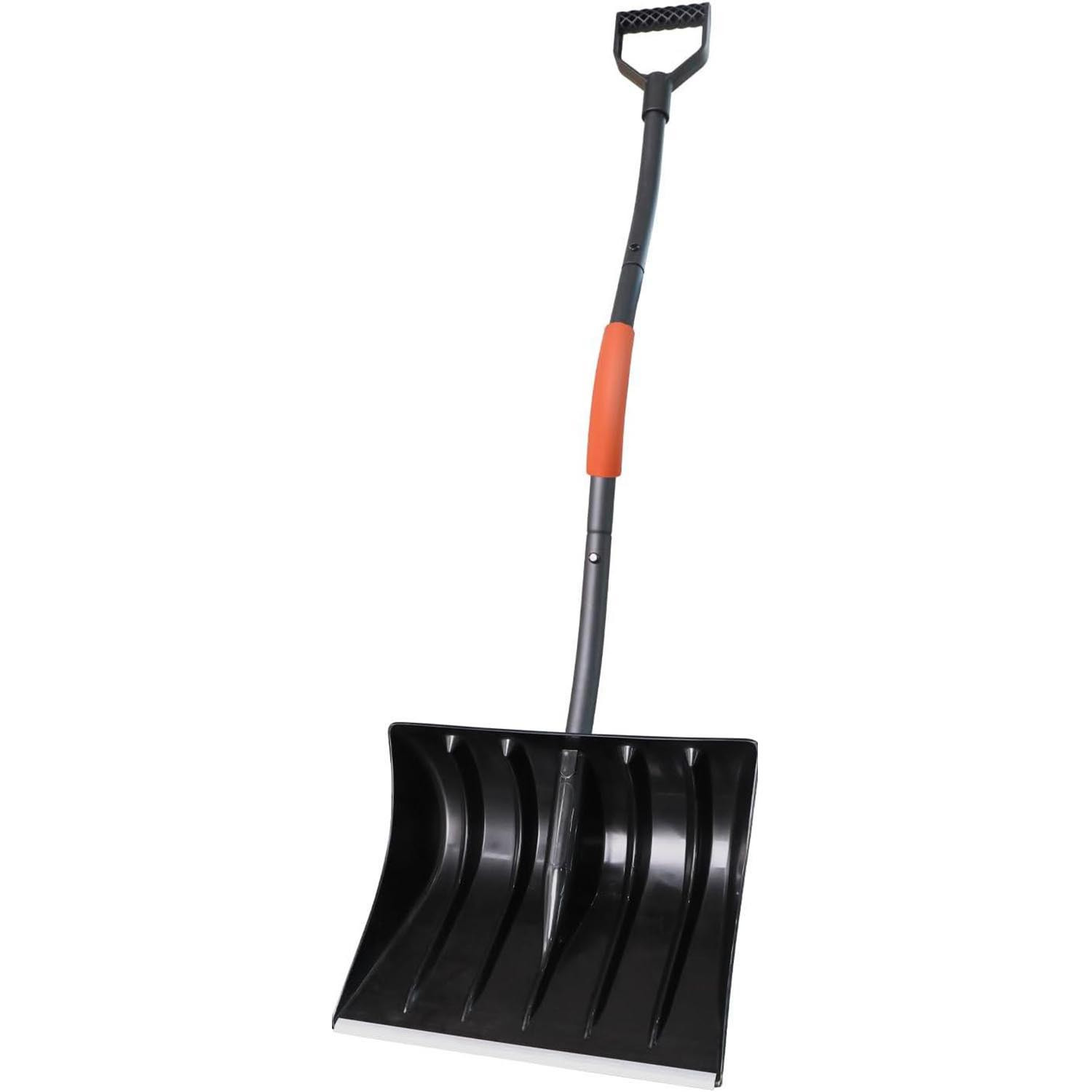 TEMU Heavy-duty Snow Shovel With 48.5" Handle | Wide 16" Blade For Fast Snow Clearing | Ergonomic Winter Tool