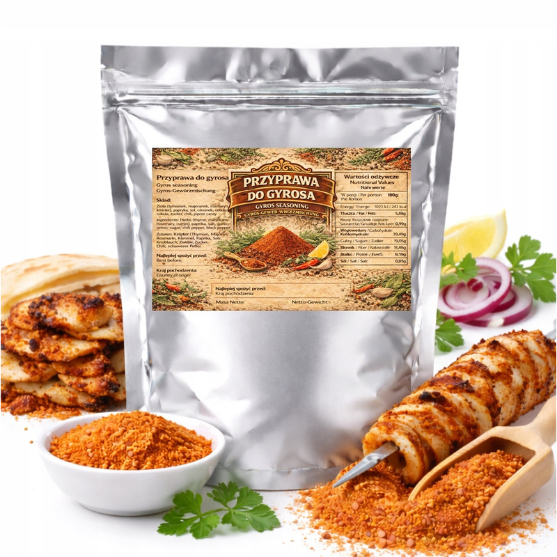 Image of Seasoning For Gyro Premium - For Chicken, Pork Neck, And Kebab, Meat, 200g