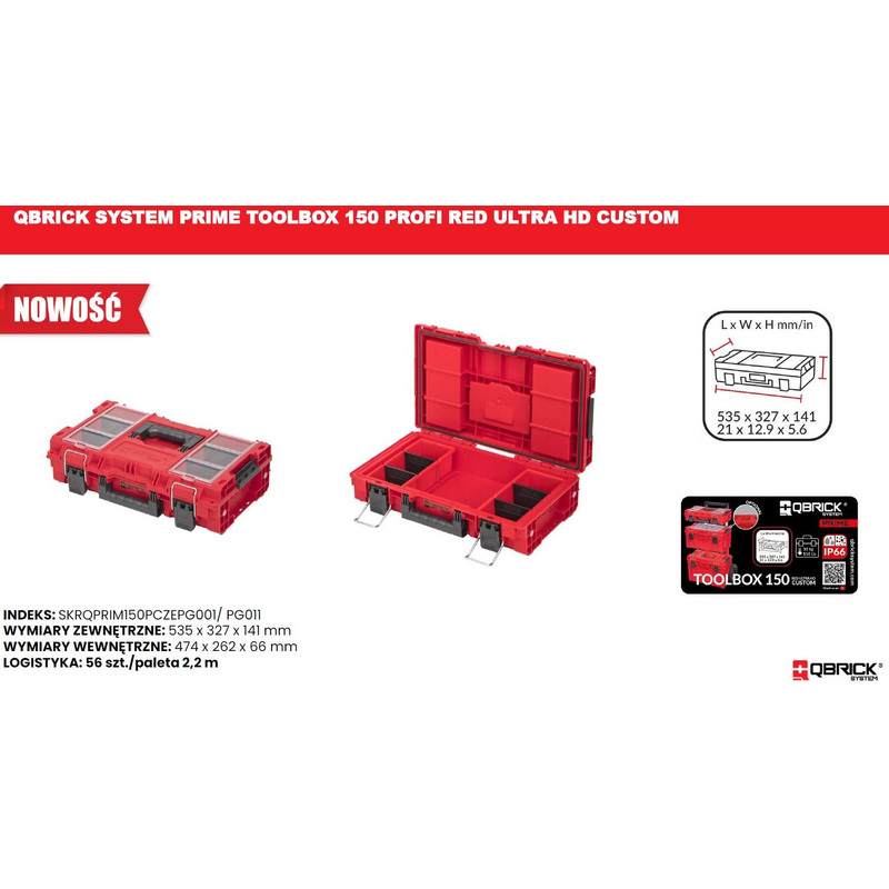 Toolbox Qbrick System Prime Toolbox 150 Profi - Box N6724