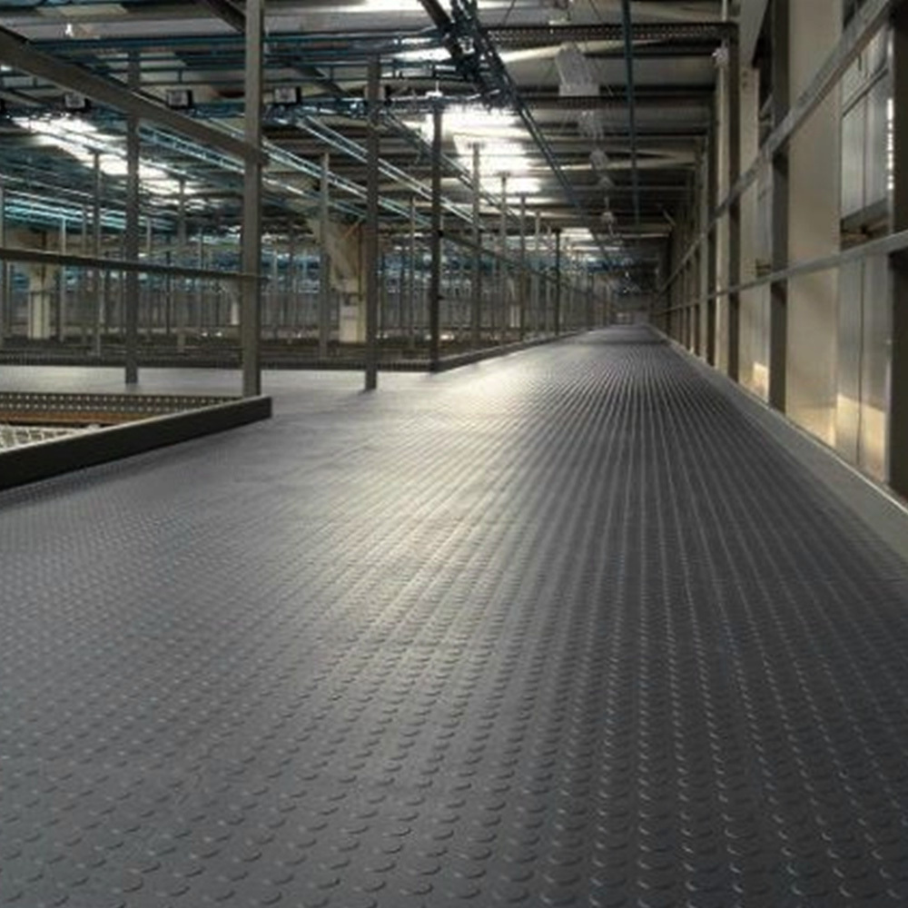 3mm Thick Rubber Anti-Slip Mat, Round Dot Pattern