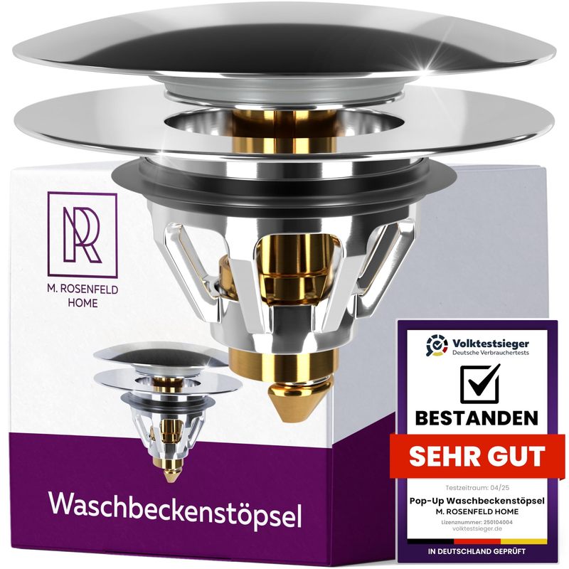 TEMU Set Pop-up per Scarico Lavello 34��38 mm �� Tappo di Scarico con Filtro per e Bidet, Valvola a , Antiruggine e Universalmente Applicabile �� M.