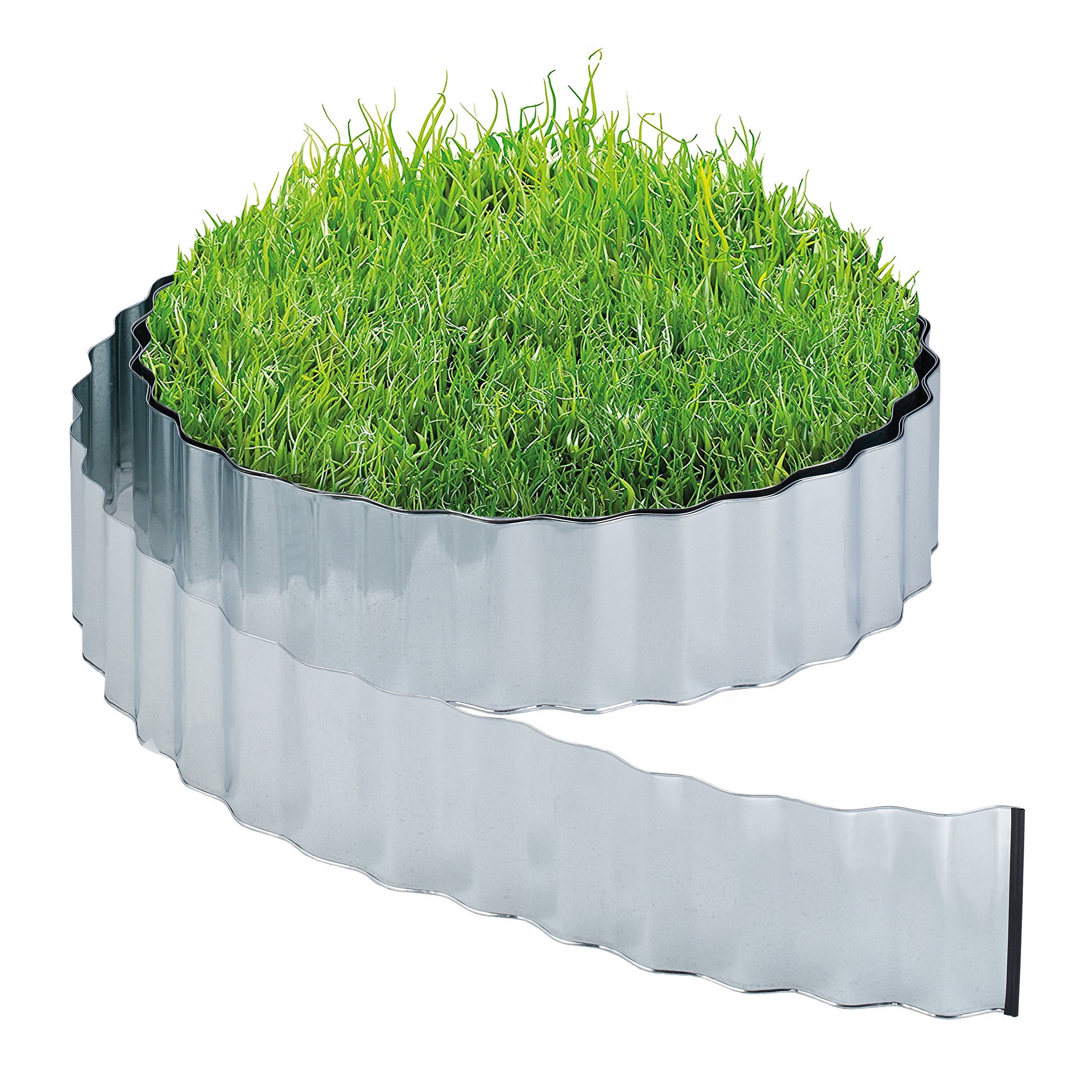 Lawn Edging In Silver - 12m