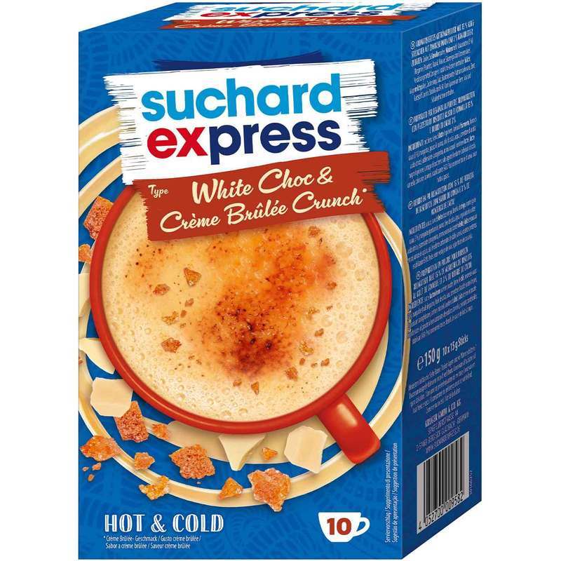 Suchard Express Sticks Type White Chocolate & Crème Brûlée Crunch 10x15g (150g)