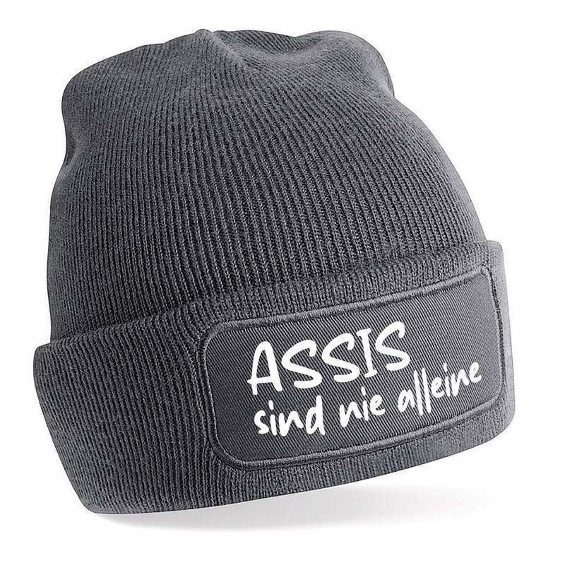 Image of Beanie With Slogan | Are | | Pleasantly Soft |