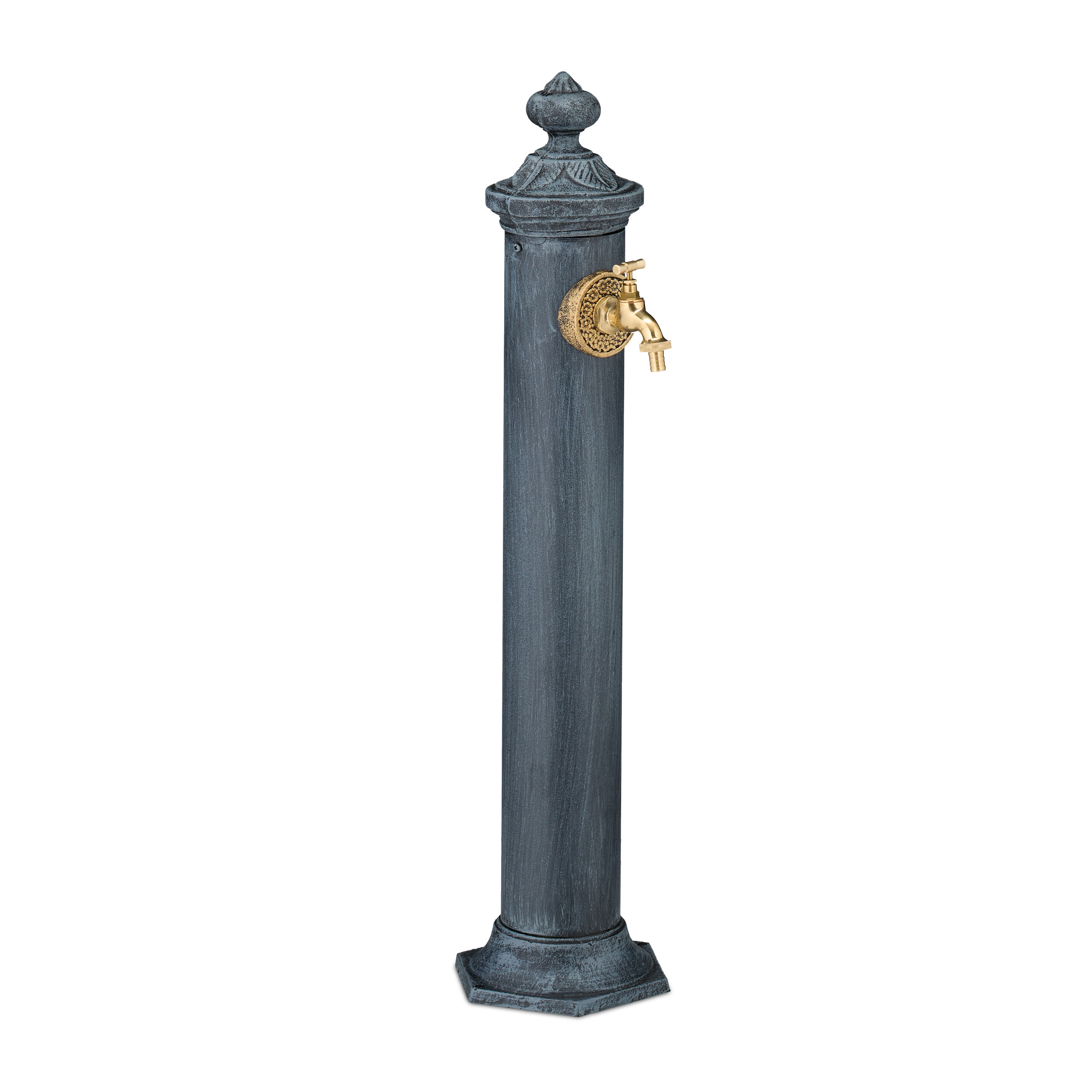 Gray Floor Fountain - (w)21.5 X (h)84 X (d)25 Cm