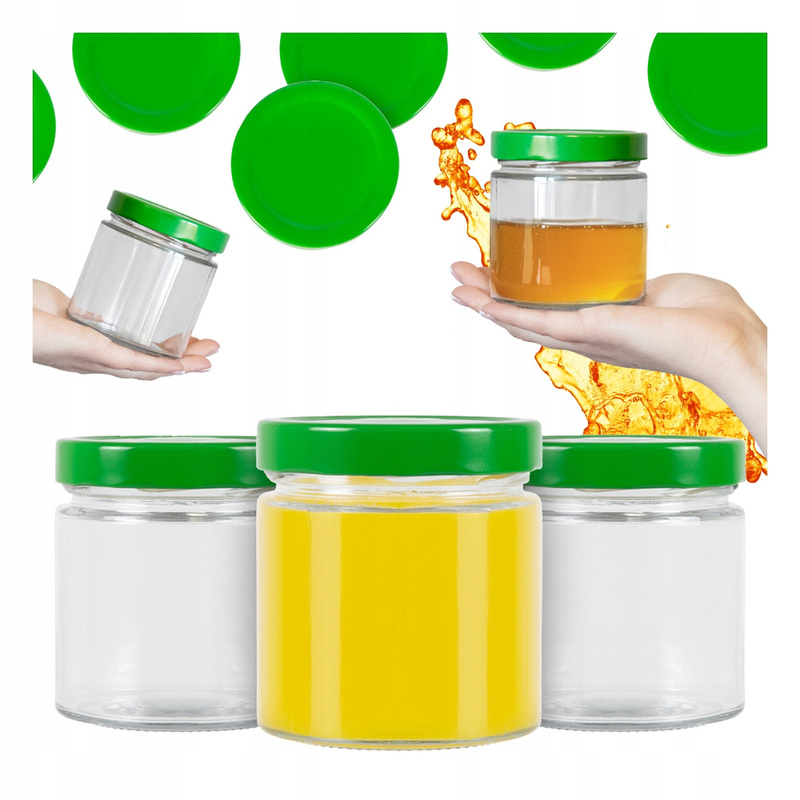 5-pack Athena Glass Jars 410 Ml, Jars For Candles, Pickles, Jam, , Cream
