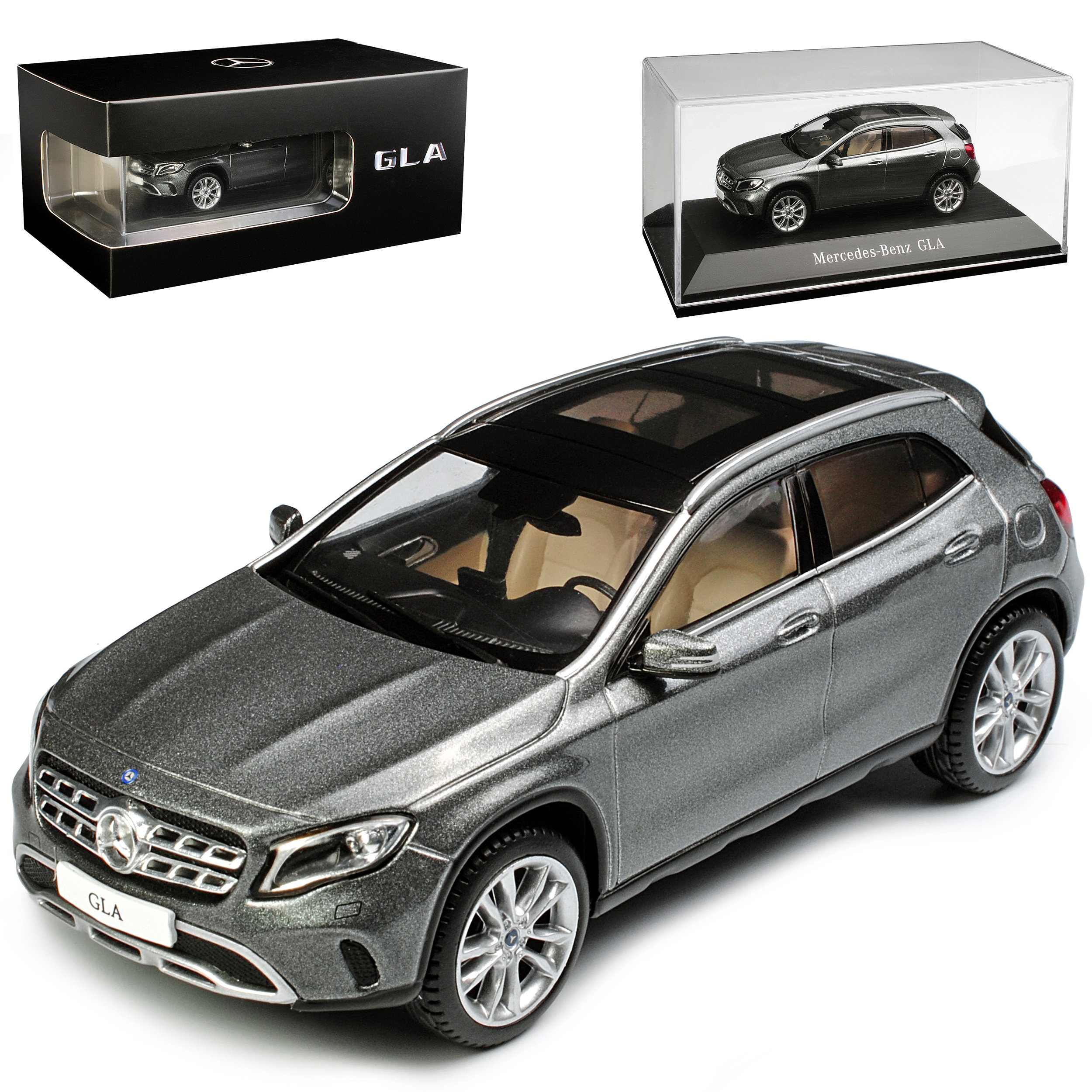 Mercedes-benz X156 Mountain Gray Suv From 2013, Facelift Model 2017, 1/43 Scale Spark Model Car
