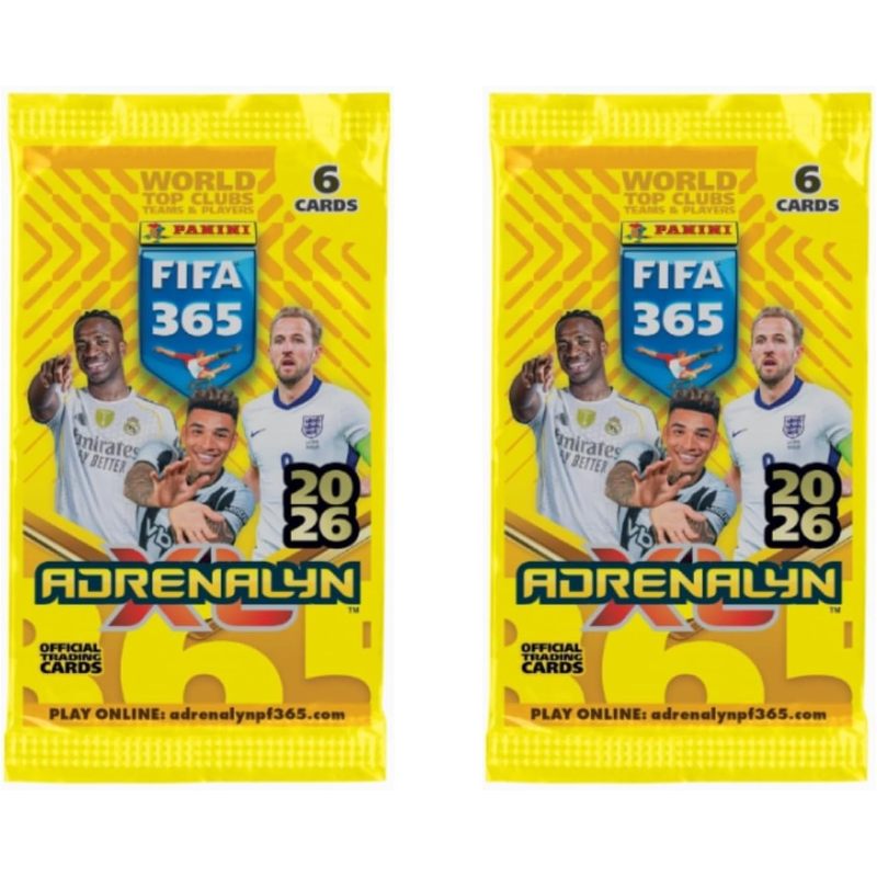 E-shop 2X PANINI 365 2025/2026 Adrenalyn XL Booster mit je 6 Karten | Fußball Trading Cards Cup 2026