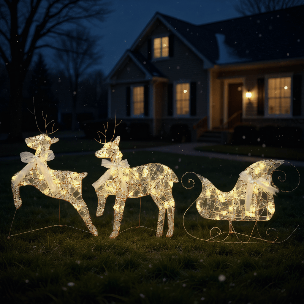 Reindeer 3 stuks Warm Wit PET