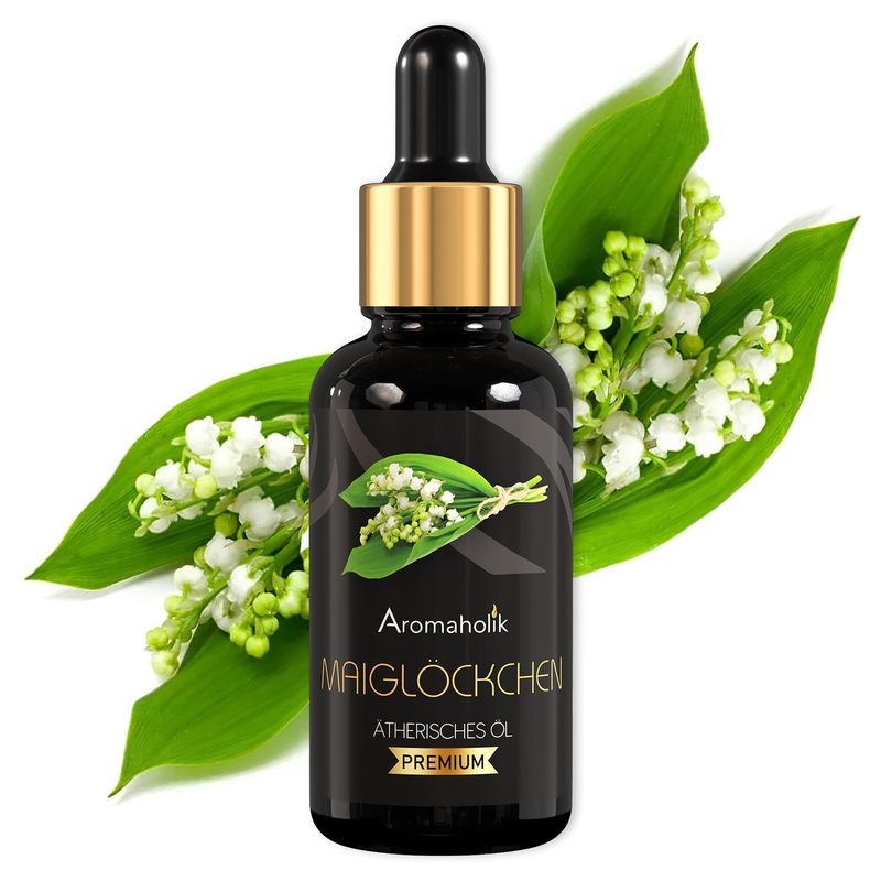 E-shop Aromaholik Maiglöckchenöl - Ätherische Öle für Diffuser & Diffuser - Zertifiziertes ätherisches Öl aus Indien - Lily Essential Oils 30ml für