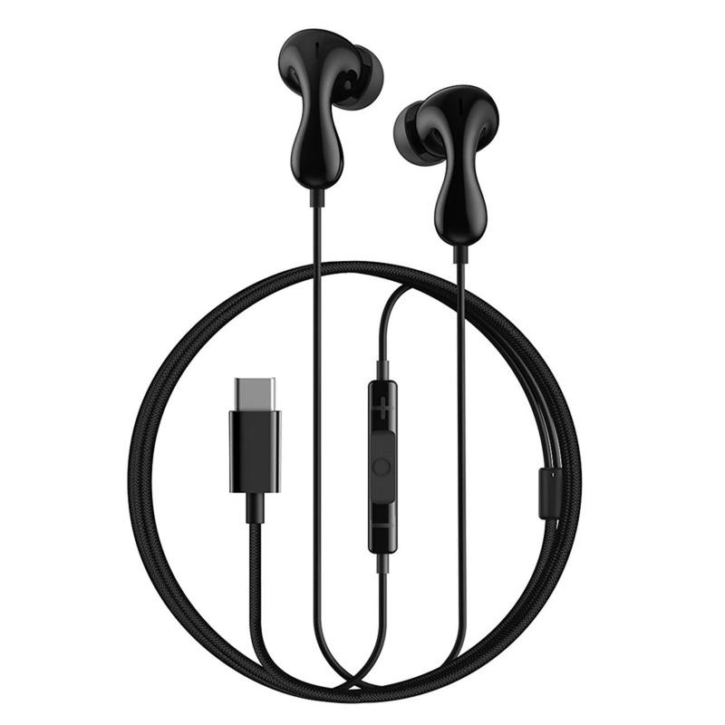 Wired Earphones Encok Cz20, In-ear, Usb-c, Black, , Comfortable, Lightweight, Compatible With Usb-c Port