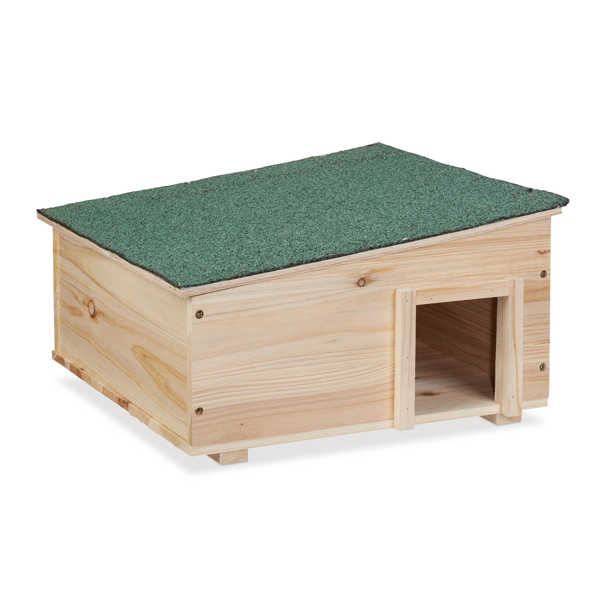Hedgehog House In Natural - (w)40 X (h)21.5 X (d)40 Cm