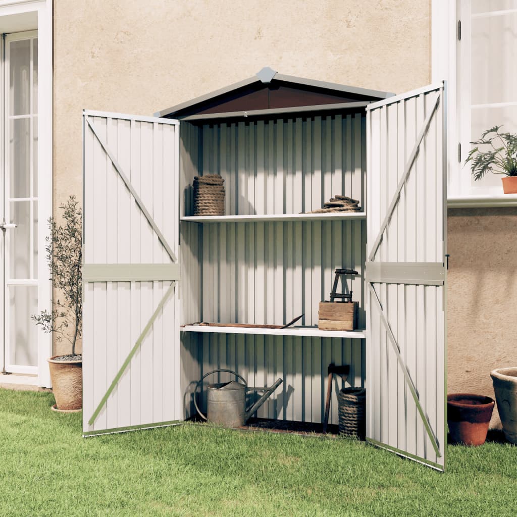 

Tool Shed Brown 116x45x175 Cm Galvanized Steel