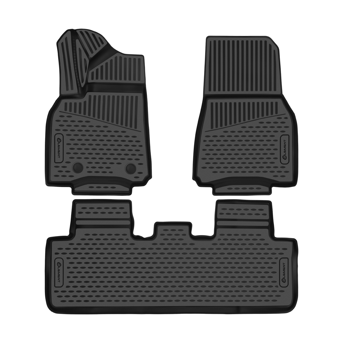 Image of Rubber Floor Mats Compatible With Lr Dual M | 2020-present | 100% Tpe Floor Mats, High Edge, Waterproof, Non-slip, Odorless