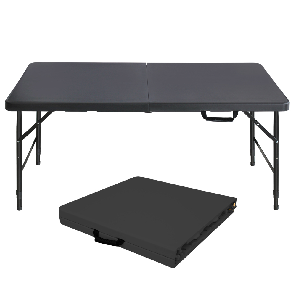 Image of Heavy-duty Folding Table With 4cm Thick Tabletop, , 135kg Capacity, Scratch-resistant, Stain-resistant, Quick Assembly For 6–8 People, Table For Indoor, Outdoor, Garden, Camping, Picnic, Party