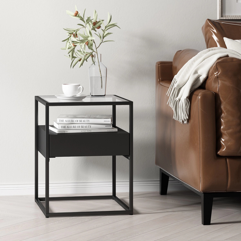 Image of Vissenbjerg Side Table With Drawer In Colors
