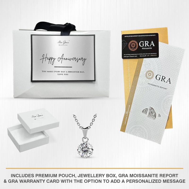 MGJ™ 1ct Moissanite Heart Pendant Necklace — Ready-to-Gift