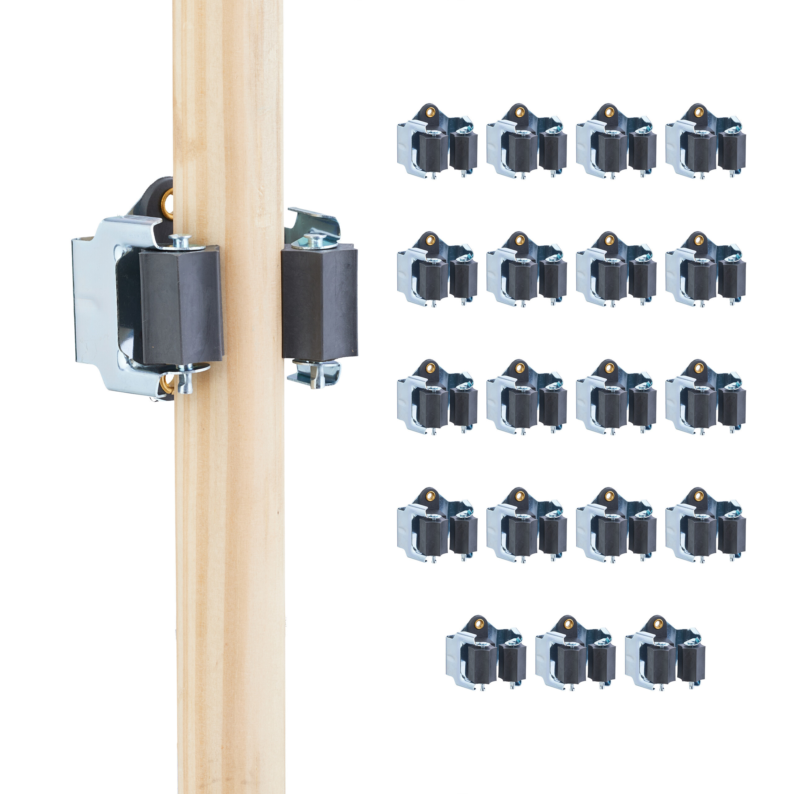 E-shop 20x Gerätehalter in Grau/Schwarz