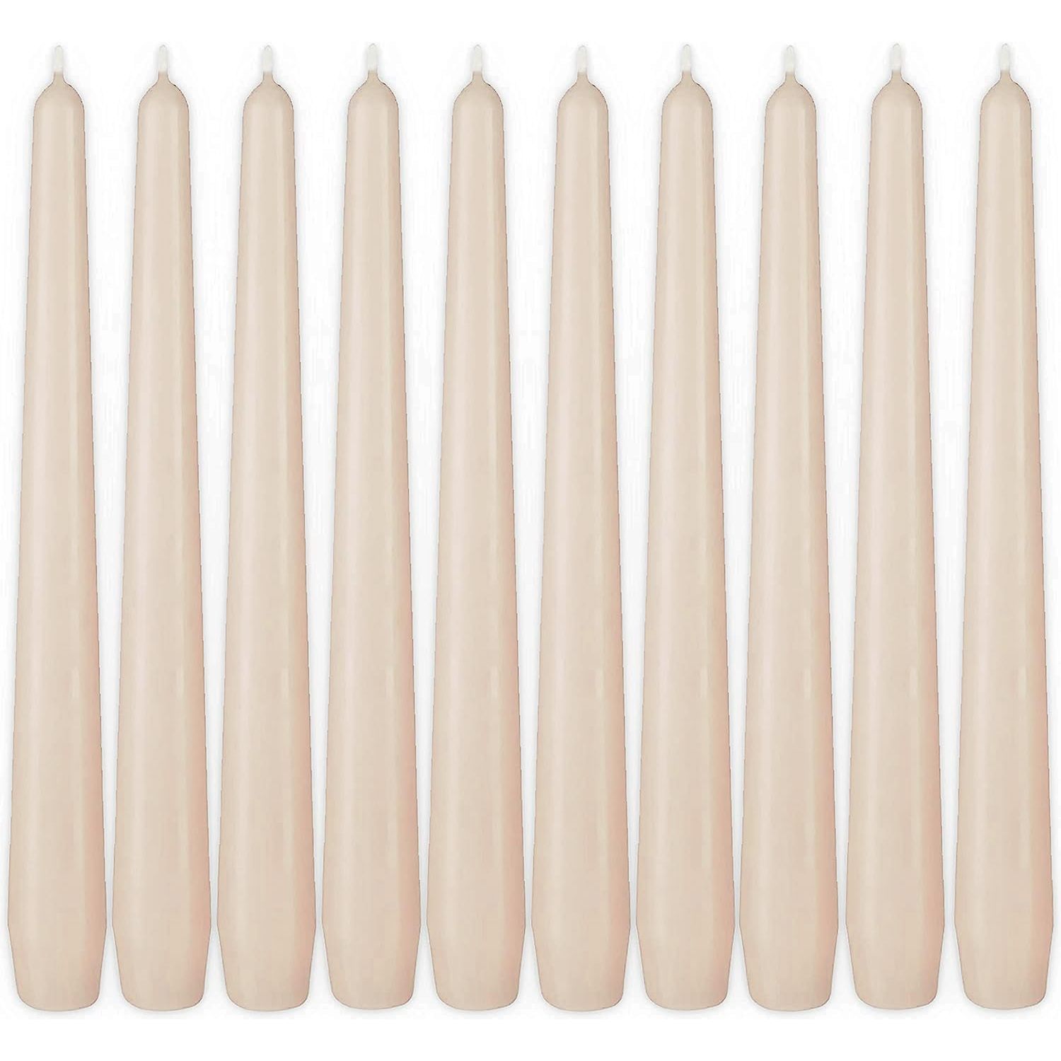 Image of Brubaker Premium Taper Candles - 10pcs - .5 Hours Per Candle - 24 Cm Table Candle Set For Candle Holders And Chandeliers - Chandelier Candles Holder Candles