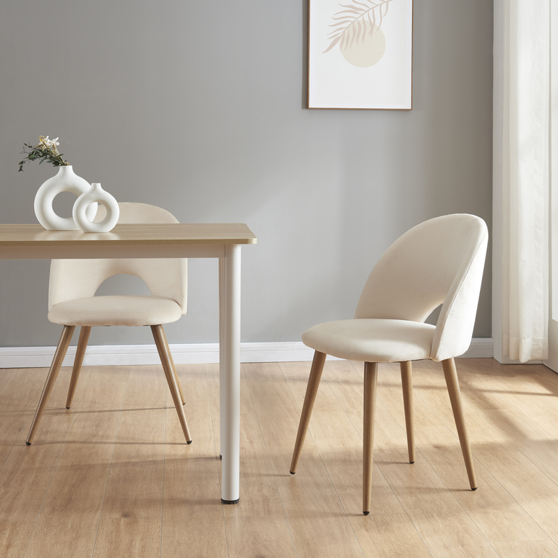 Dining Chair Karijoki 2-piece Set, Padded, Metal, Velvet, 77 X 50 X 55 Cm
