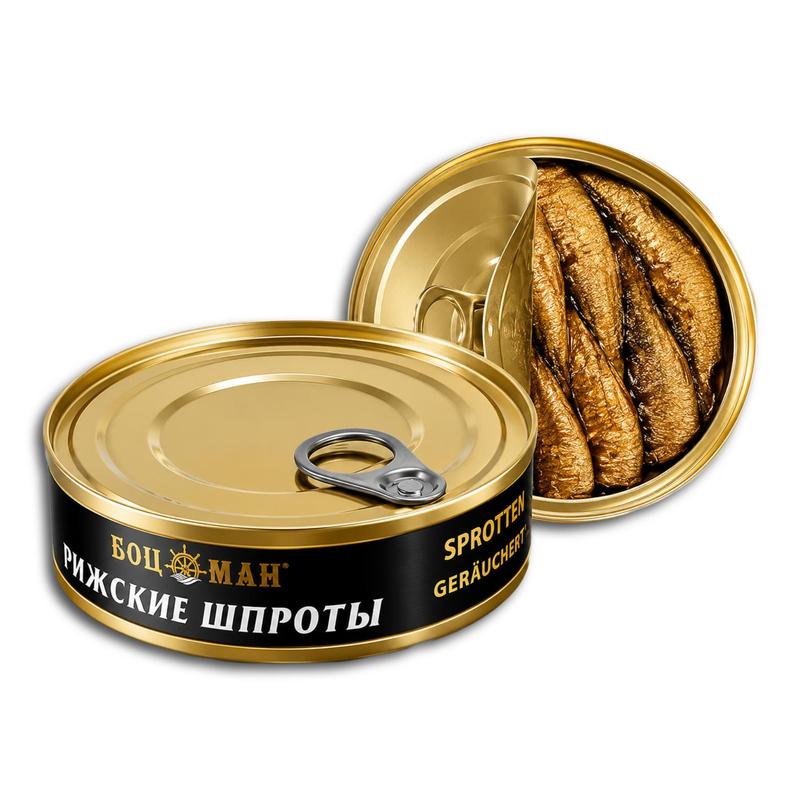 Image of Bozman Smoked Sprat In Oil, 160g (net Weight: 112g)