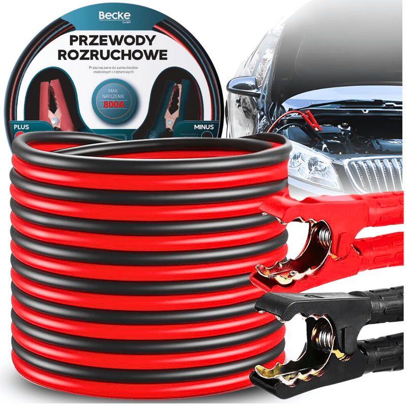 TEMU 4.5m 1200a Heavy-duty Jumper Cables For Cars, Winter-ready With Strong Case