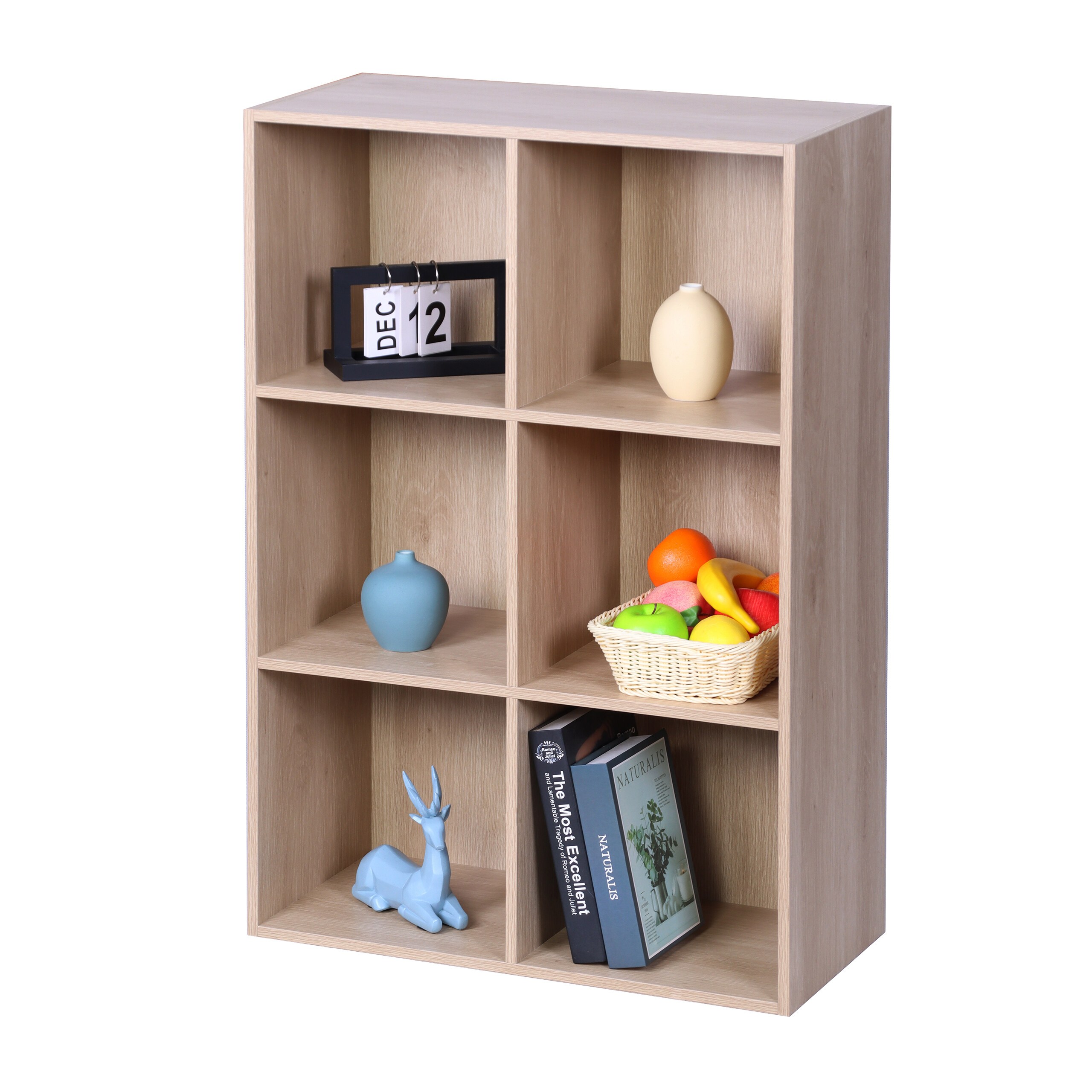 Oak Bookshelf - (w)61 X (h)91 X (d)30 Cm