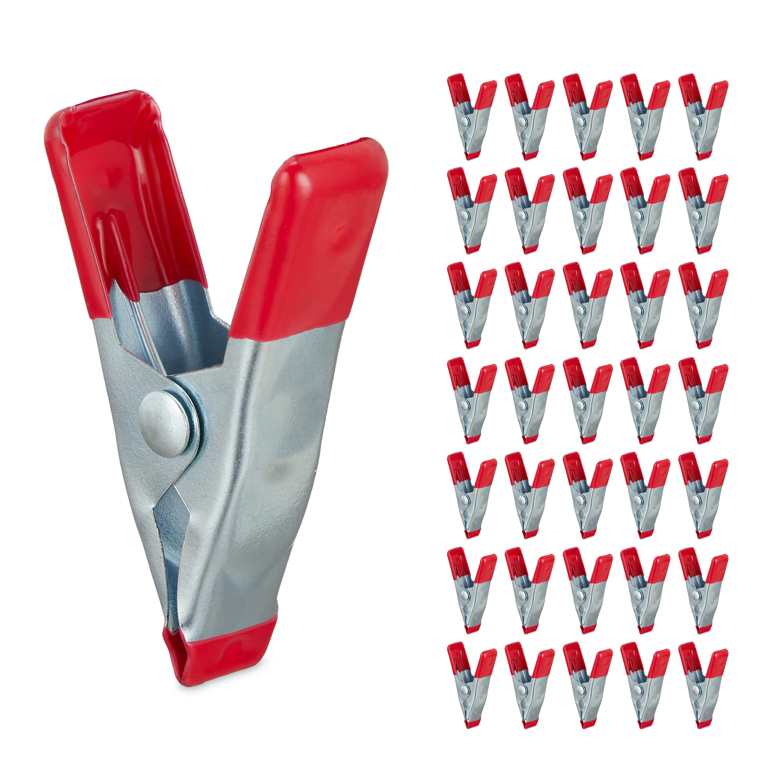 36x Clamps In Red