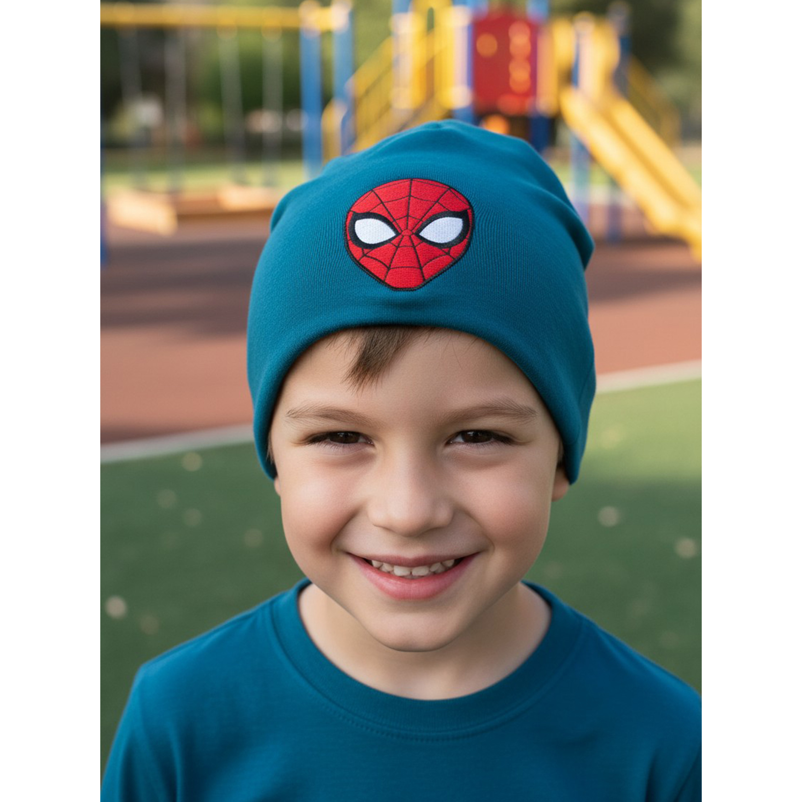 Image of Spiderman Beanie For Boys - Mask - Kids Hat, Blue