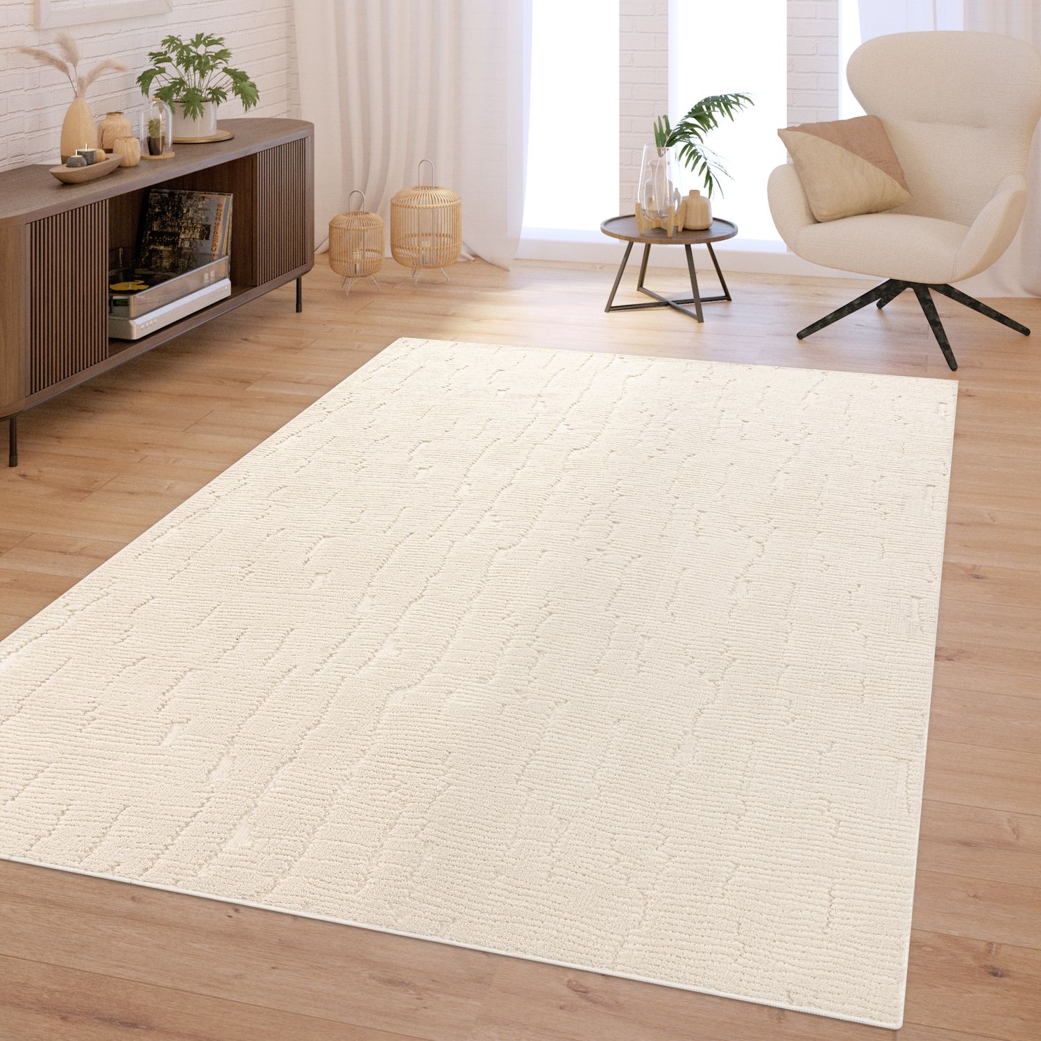 Living Room Bedroom Scandinavian Boho Ethnic Solid Color Washable