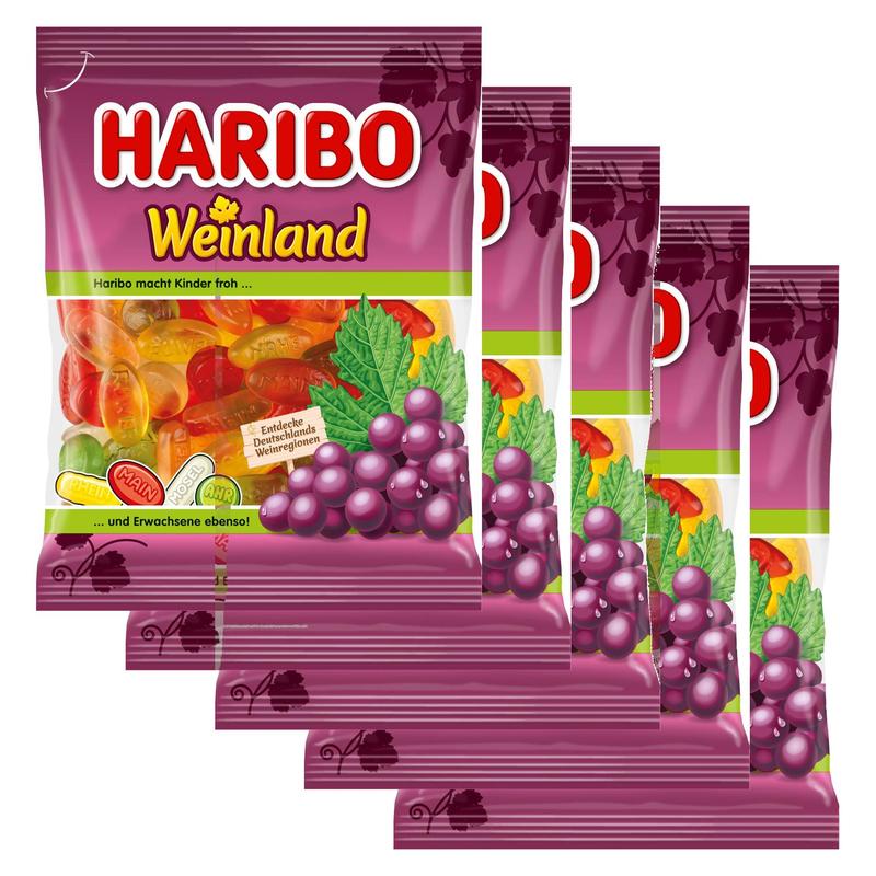 5x Haribo Weinland 175g (5x175g)
