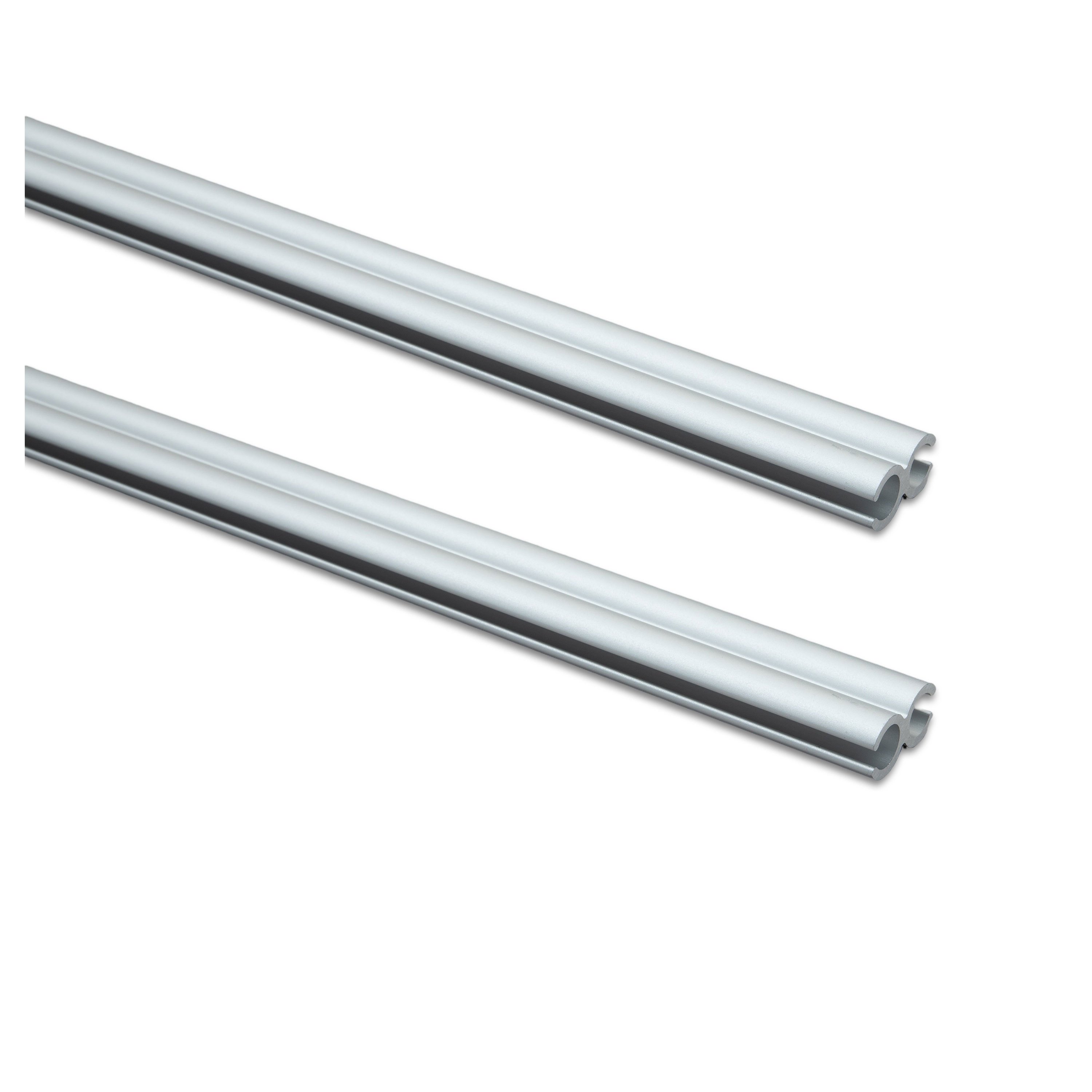 2-piece Aluminum Rail, 1.2 Meters Each, Ø8mm Piping Strip (fits 5-7mm Piping) - Aluminum Piping Profile For , Motorhome, Tent, Awning, Apron Strip, Awning Rail