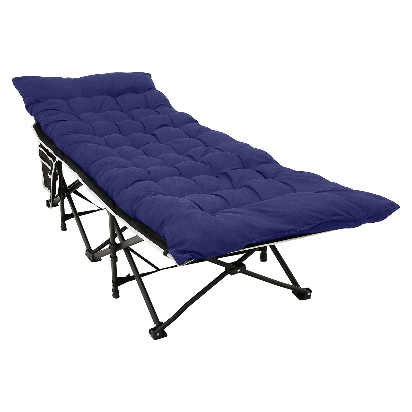 Image of Camping Cot For Adults With Cushion, Portable Tent Comfortable Travel Camping Cot For Sleeping, Lightweight Portable Single Bed With Carry Bag For Camping, Indoor&outdoor