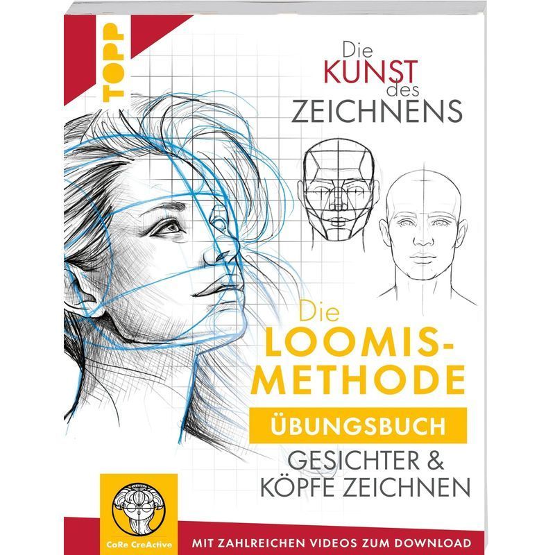 The Art Of Drawing: The Loomis Method Practice Book - Paperback - Drawing Faces And Heads - Maria Ellen Karin Zurowetz - 96 Pages - German - 2025 - Frechverlag Gmbh - Ean 9783735882097