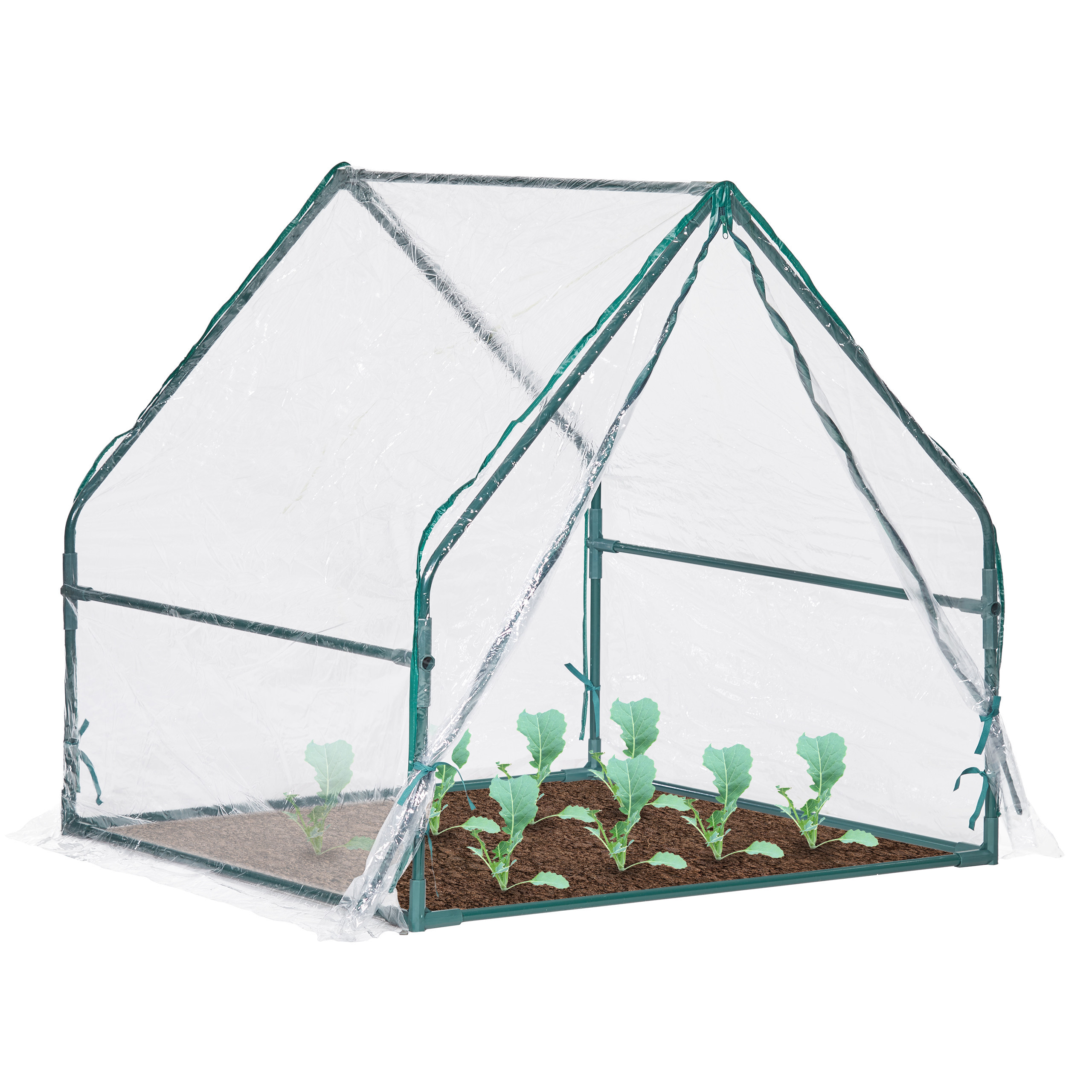 Foil Early Greenhouse In Transparent - (w)95 X (h)95 X (d)92 Cm