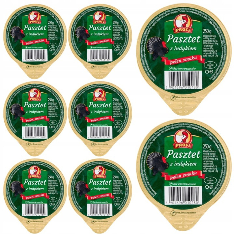 Profi Turkey Pâté 250 G X 8 Pieces