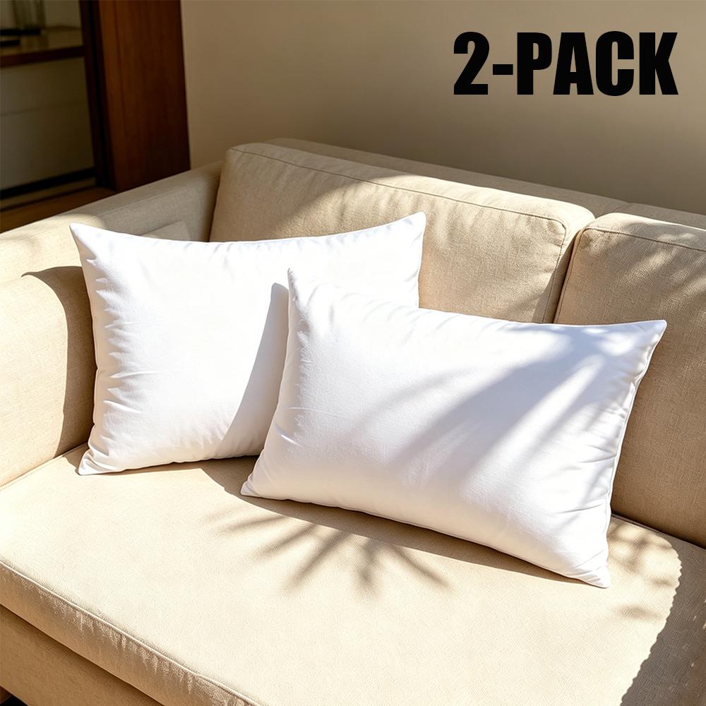 TEMU 2-pack Throw Pillow Inserts, Microfiber Stuffer Cushion Inner, Soft Decorative Couch Bed Sofa Pillow Core For Sofa, Bed & Home Garden Decor,