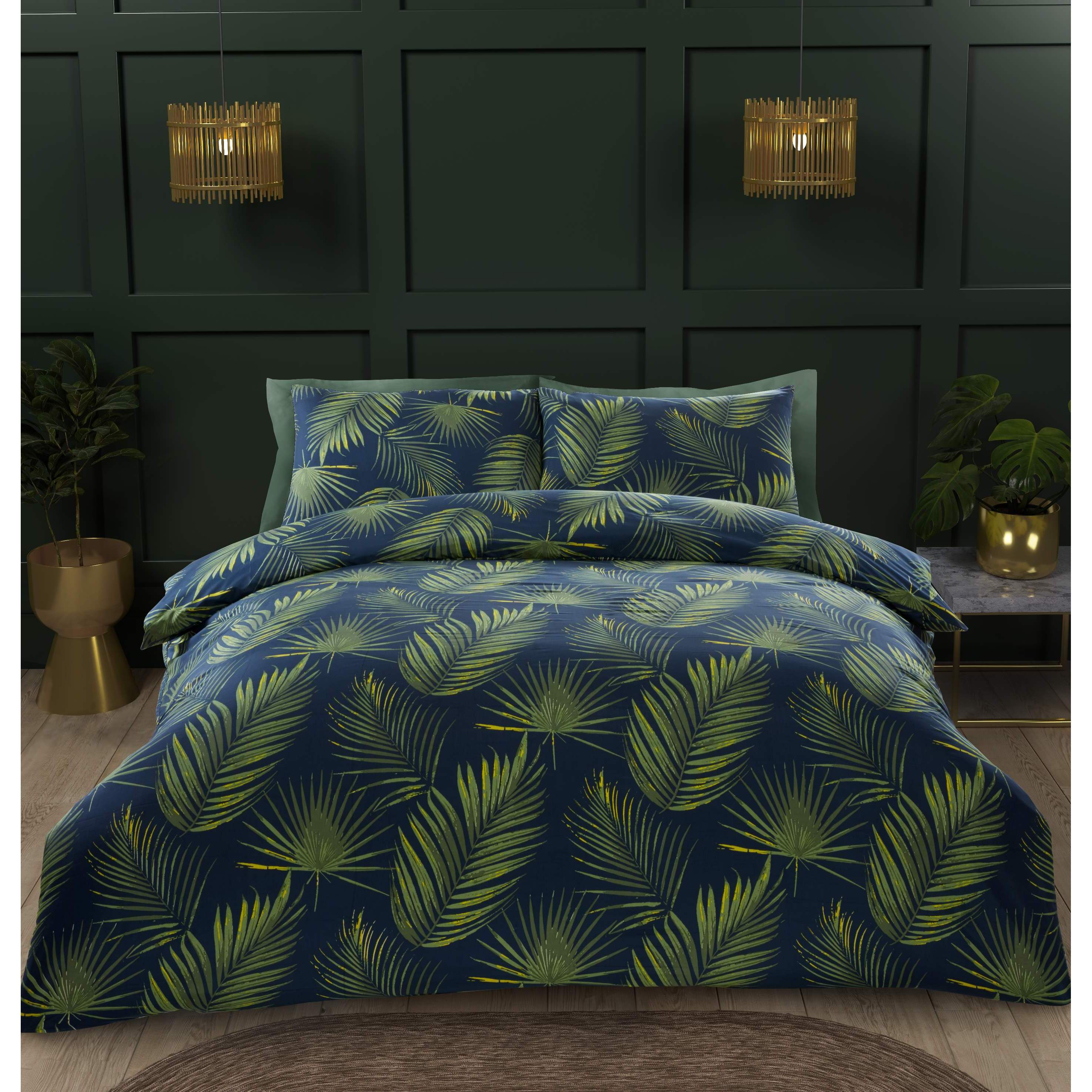 TEMU Home Floral Microfibre Duvet Cover Set With Pillowcase