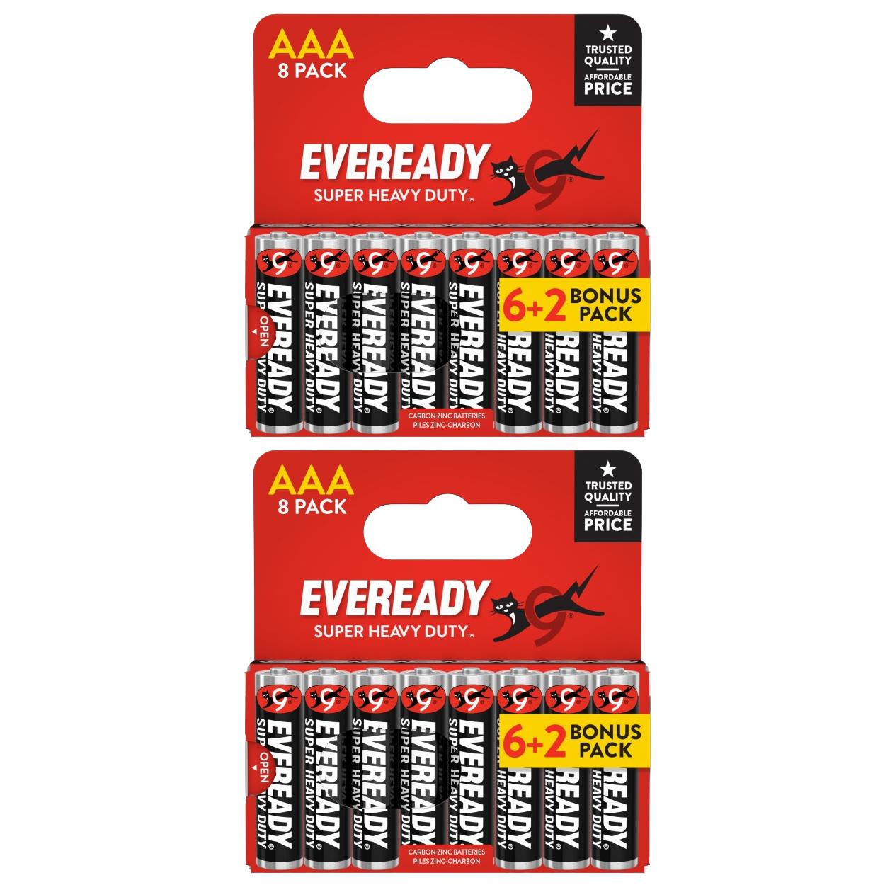 TEMU 2x Duty Aaa Batteries, Pack Of 8 (16x Batteries In Total)