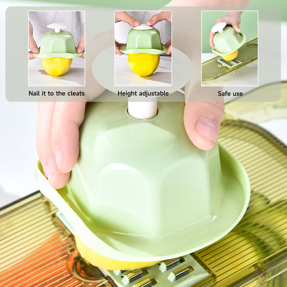 6-In-1 Manual Vegetable Cutting Tool with Container