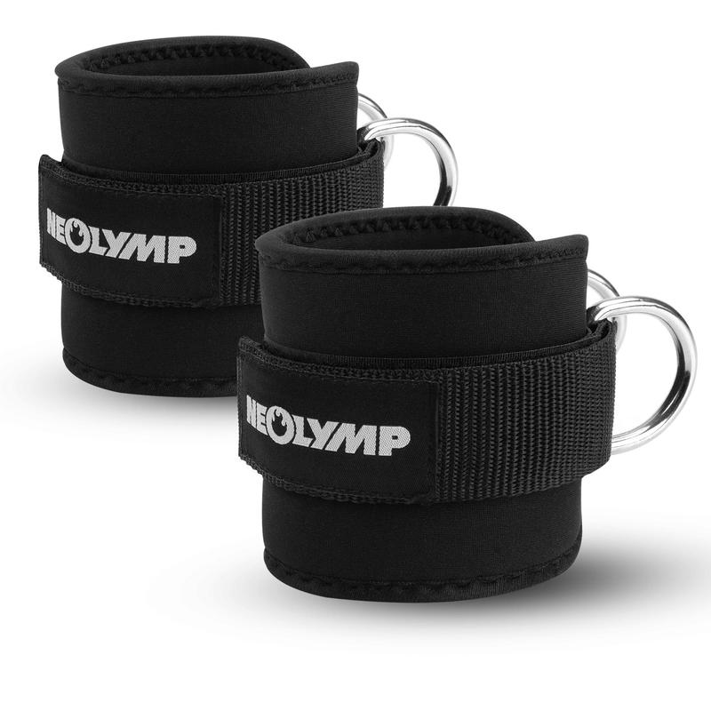 Image of Neolymp 2pcs Set Foot Straps Cable Pull For Safe Workout - Foot Strap With Comfortable Padding - Fitness And Gym Accessories, Foot Cuffs Cable Pull, Ankle Straps