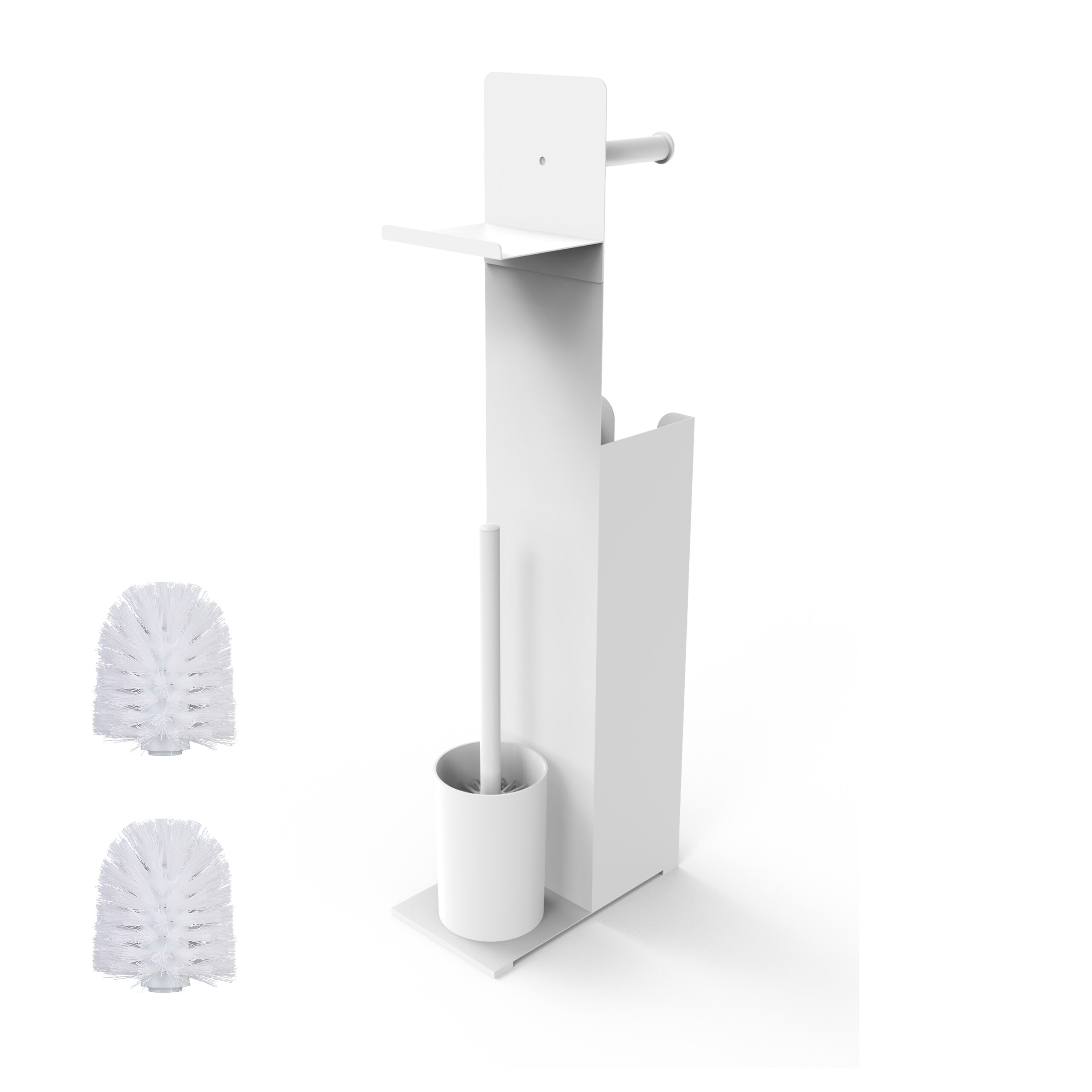 White Toilet Set - (w)22 X (h)67 X (d)12 Cm