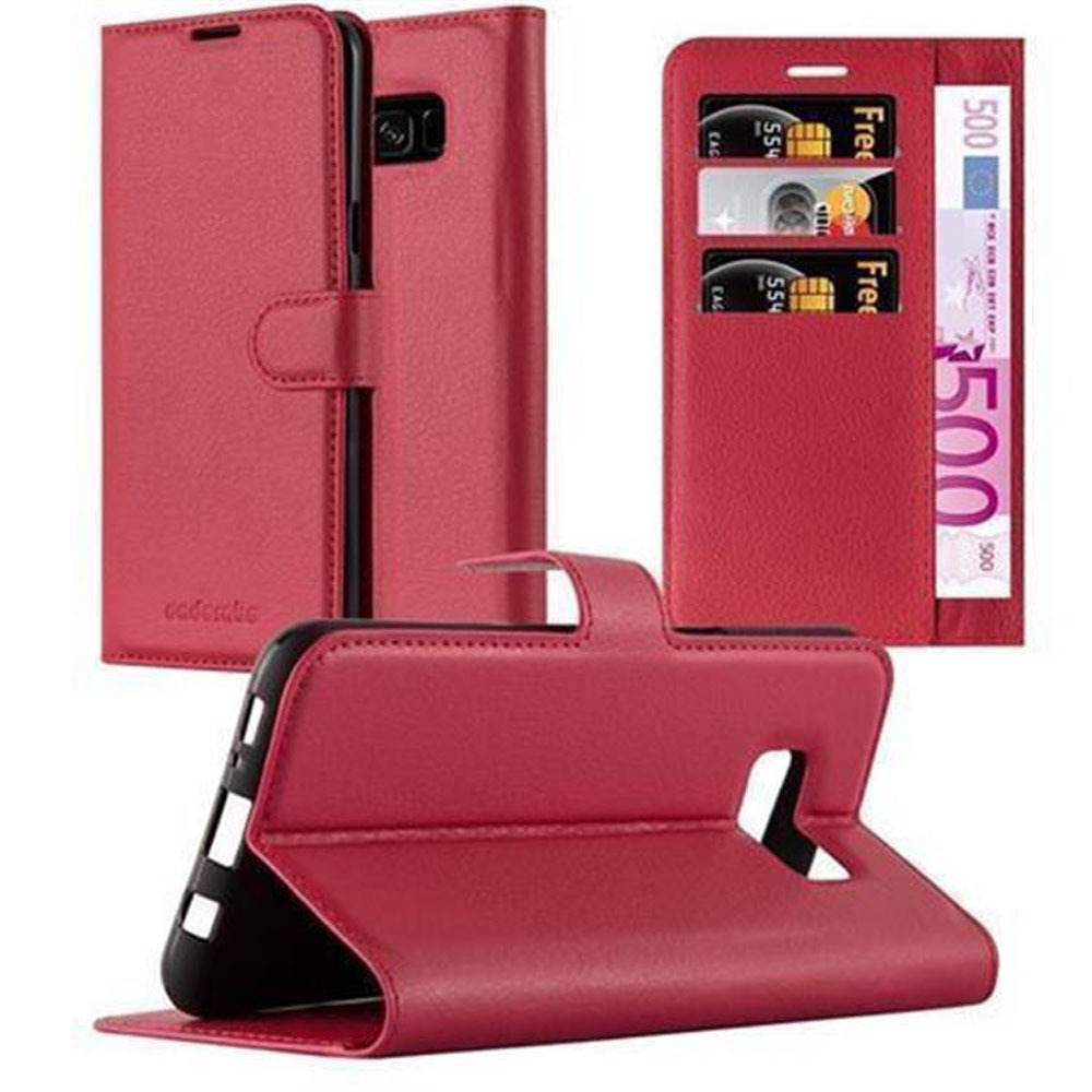 Image of Compatible Galaxy S8 Case Protective Case With Magnetic Closure, Stand Function And Card Slot Flip Case Cover Etui Phone Case Book Bag