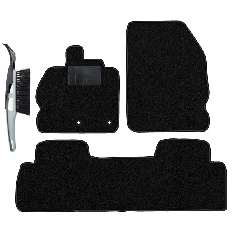 Velour Car Mats Set Compatible With Renault Scenic Iii 2009-2016, 5-seater