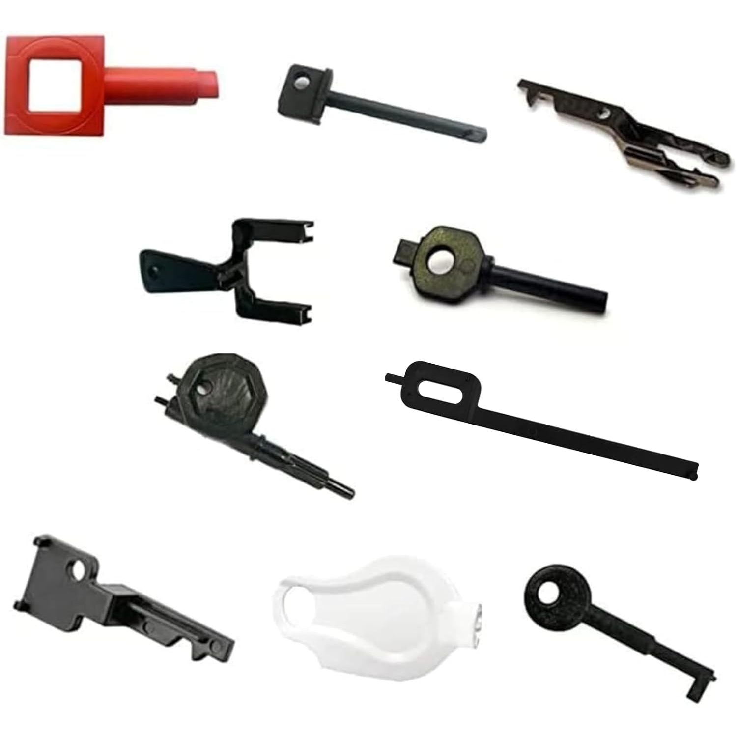 TEMU Test Keys Pack Of 10 - Kac, , , , Fike, Sti, Cqr, Gent