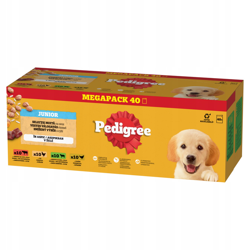 Image of Pedigree Junior Flavor Wet Food For Puppies 40x100 G