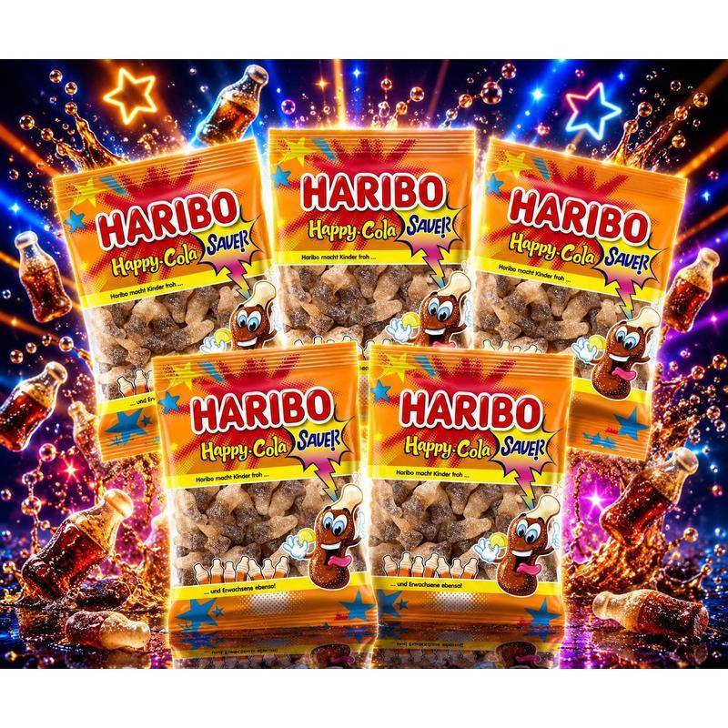 Image of Haribo Happy-cola Sour 5 X 175g