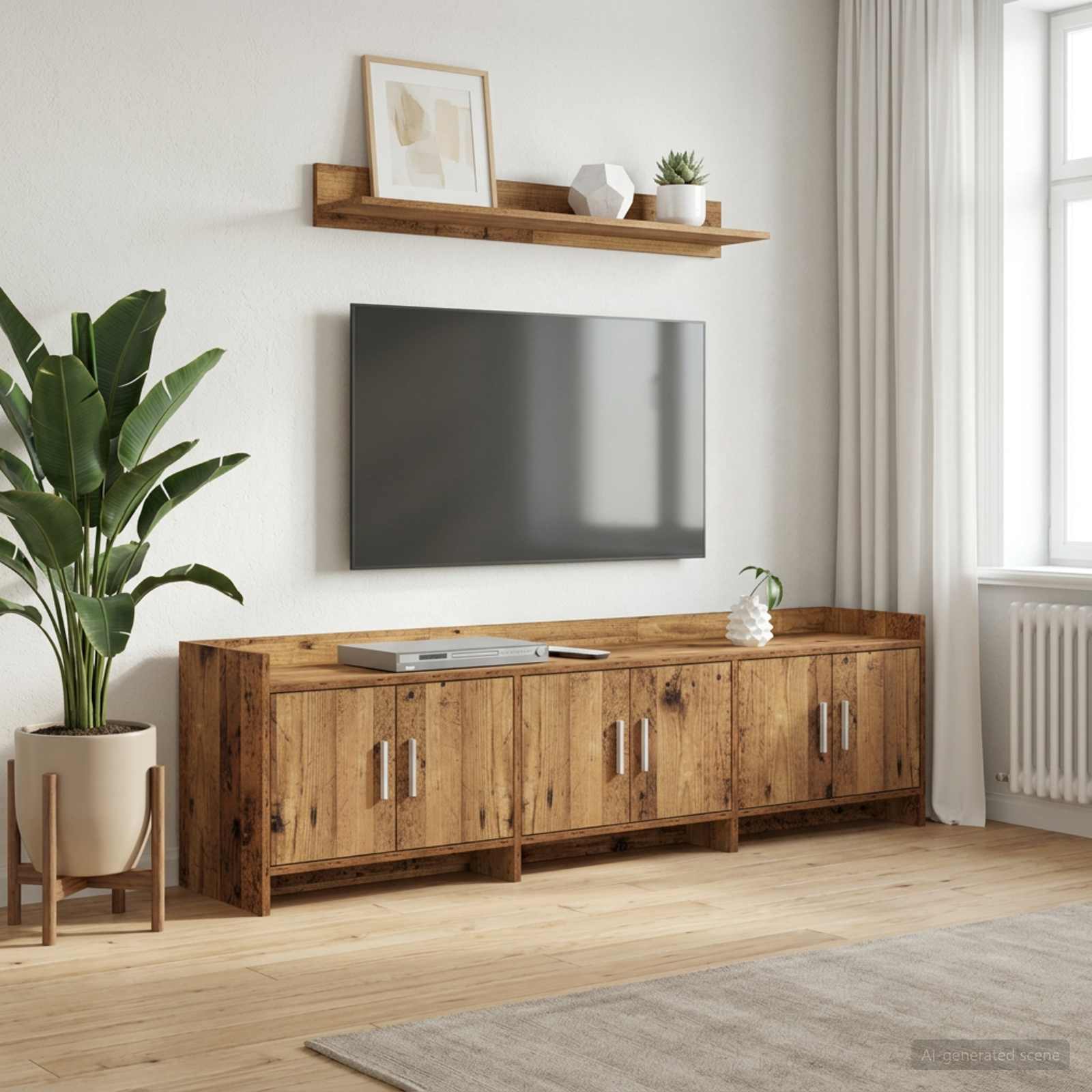 Image of Tv Cabinet 168 X 33 Cm Wood-based Material